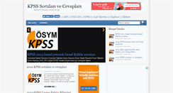 Desktop Screenshot of kpss.soruhavuzu.org